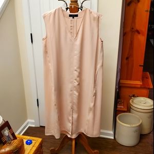 Rachel Roy blush sleeveless, v neck dress